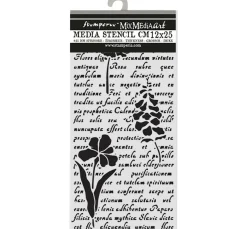 Schablone "Herbarium Silvae - Letter With Flowers"