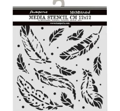 Schablone "Herbarium Silvae - Feather Pattern"