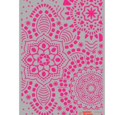 Schablone "Mandala Flowers", DIN A4