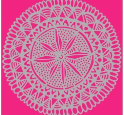 Schablone "Mandala Kreis 2", 15x15cm