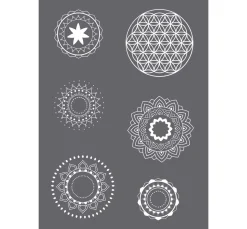 Schablone "Mandala-Motive", A5