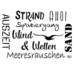 Schablone "Maritime Wörter", DIN A4