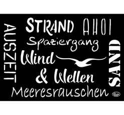 Schablone "Maritime Wörter", DIN A4
