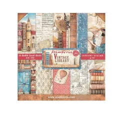 Scrapbook-Block "Vintage Library"
