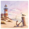 Serviette "Abendstimmung am Meer"