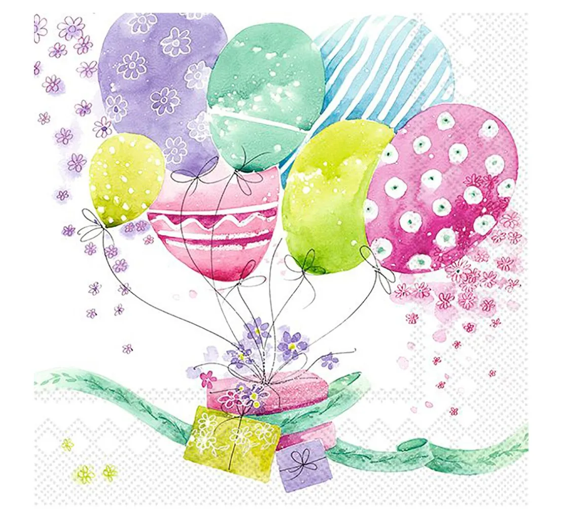 Serviette "Ballon Mix"