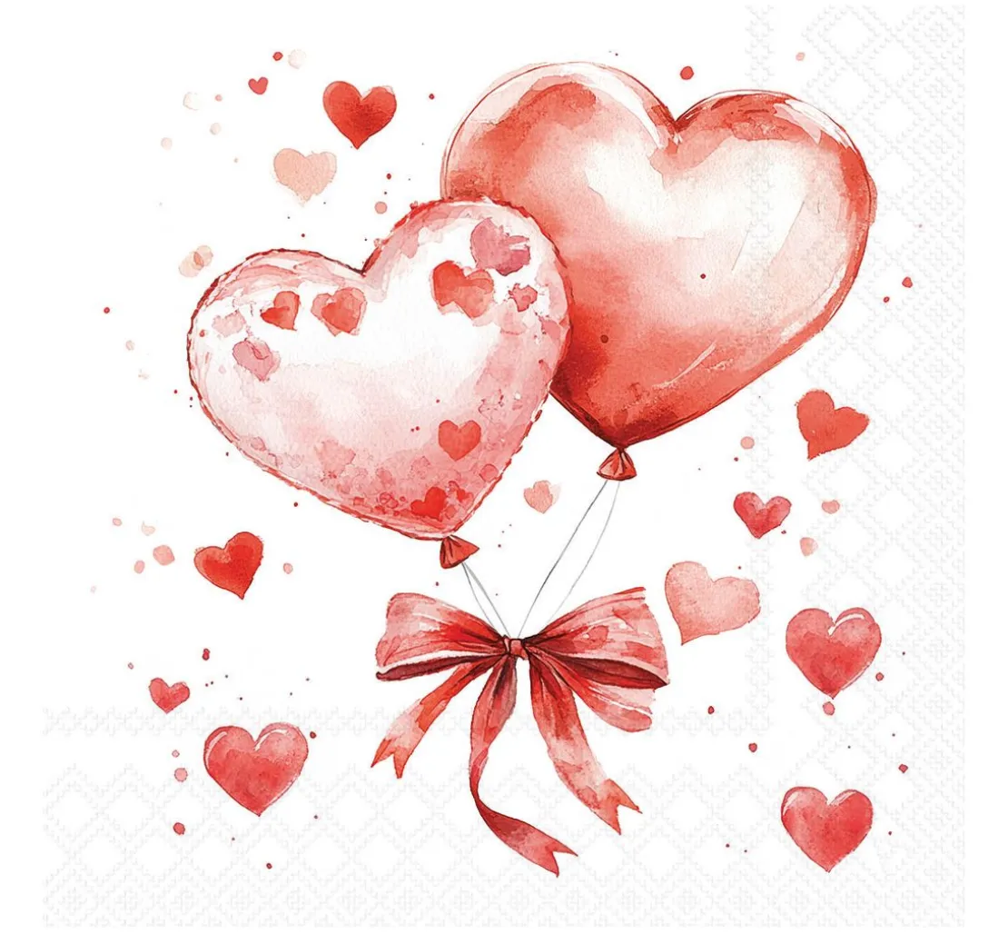 Serviette "Balloon Hearts"