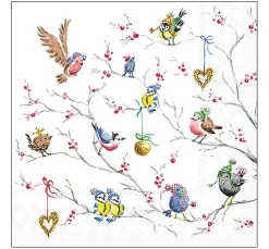 Serviette "Birds In Tree"