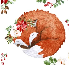 Serviette "Floral Fox"