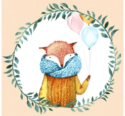 Serviette "Fox Balloons"