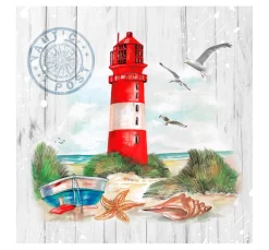 Serviette "Maritime Grüße"