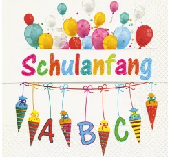 Serviette "Schulanfang"