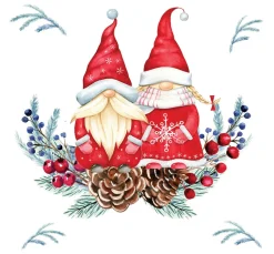 Serviette "Tomte Couple"