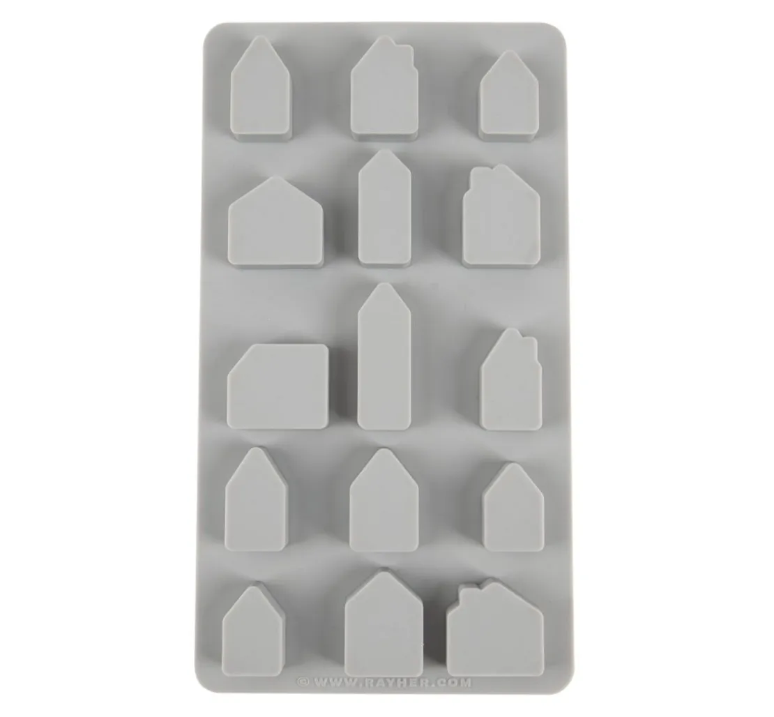 Silikon Gießform "Mini Häuser"