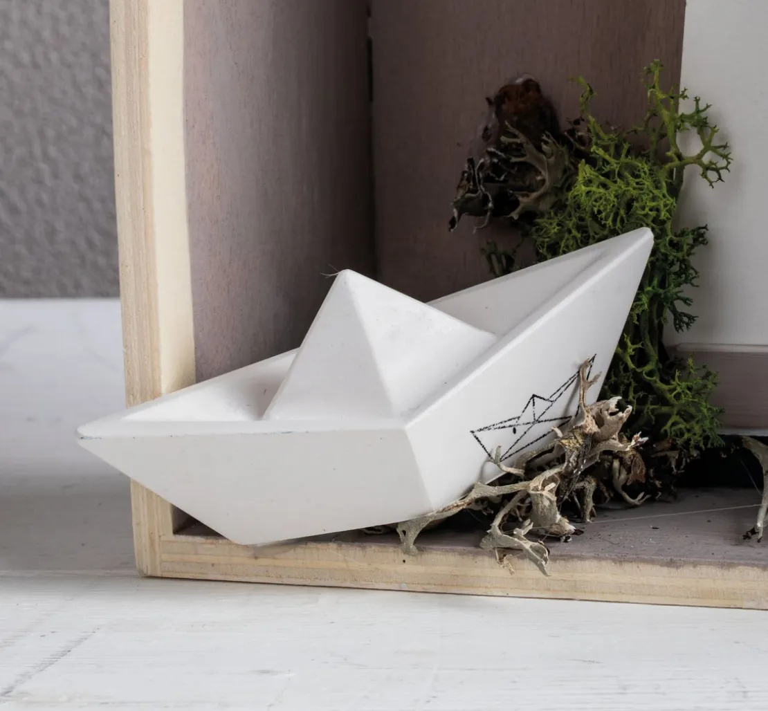 Silikon Gießform "Origami Boote"