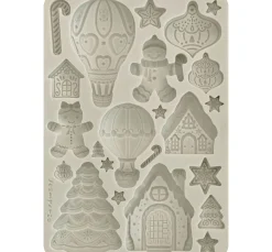 Silikonform A5 "Candy Christmas - Gingerbreads"