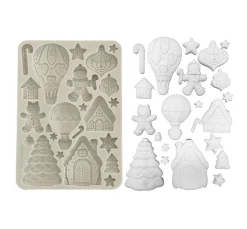 Silikonform A5 "Candy Christmas - Gingerbreads"
