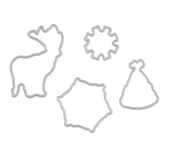 Stanzformen- und Stempel-Set „Happy Holidays“