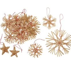Strohsterne "Sortiment I", 4-10 cm, 16 Stück