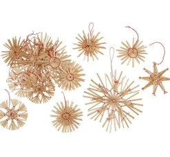 Strohsterne "Sortiment II", 6-12 cm, 14 Stück