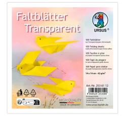 Transparentpapier-Faltblätter