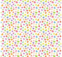 Transparentpapier-Faltblätter "Bunte Herzen"