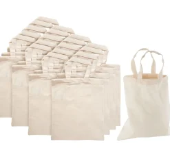 VBS Baumwolltaschen "22 x 26 cm", Naturweiß, 20 Stück