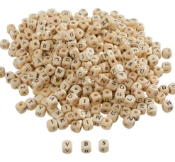 VBS Buchstabenperlen "Holz", 200 g