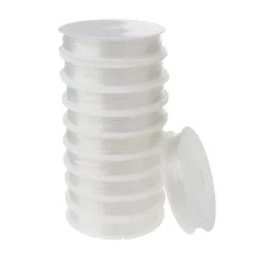 VBS Gummikordeln "Magic Stretch", Transparent, 0,8 mm, 10 Rollen à 4 m