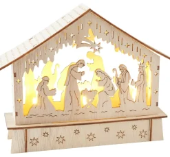 VBS Holzbausatz "Krippe mit LED"