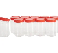 VBS Kunststoffboxen mit Schraubdeckel, 200 ml, 10 Stück