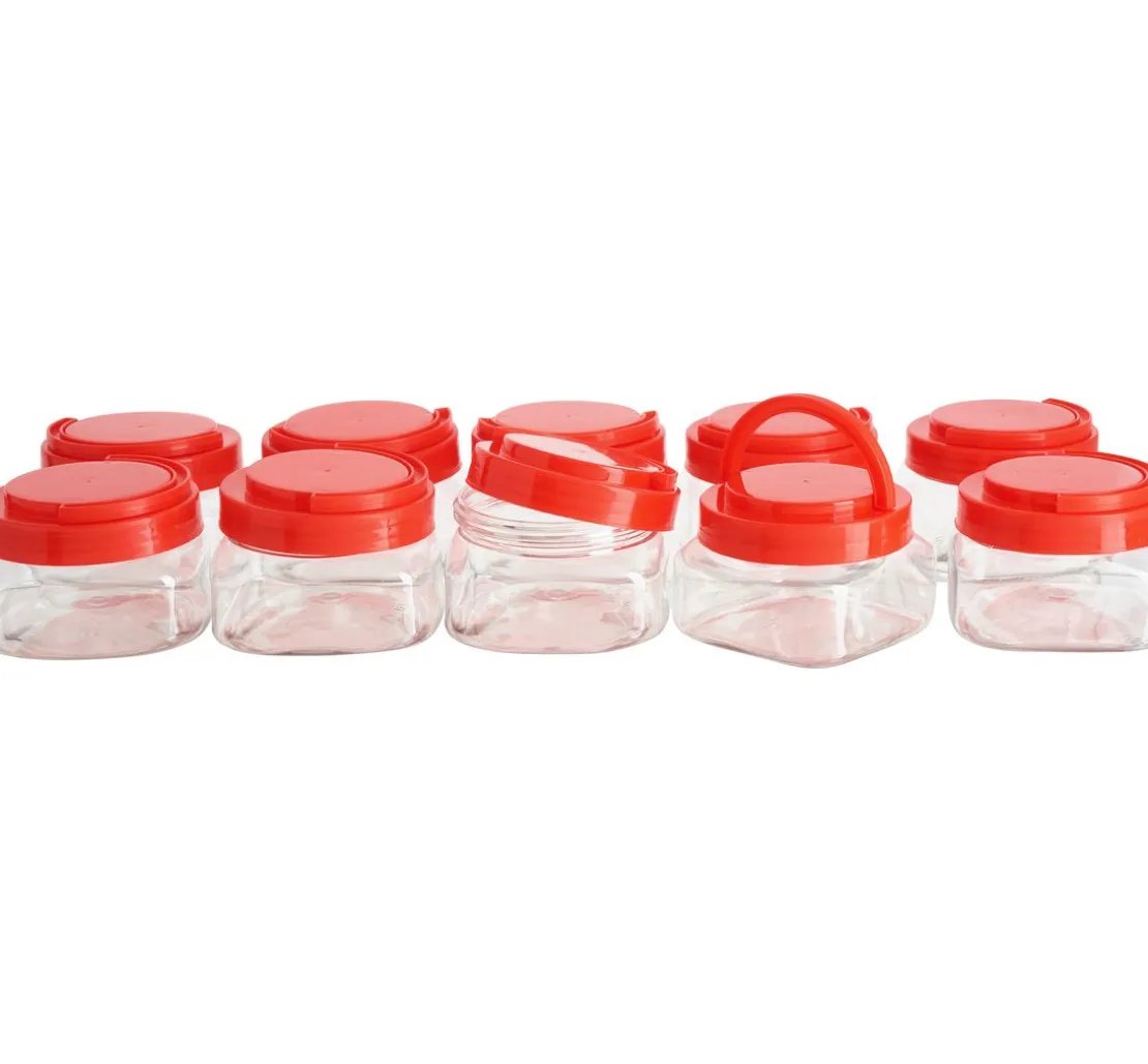 VBS Kunststoffboxen mit Schraubdeckel, 150 ml, 10 Stück