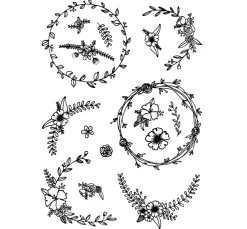 VBS Silikonstempel "Florale Rahmen"