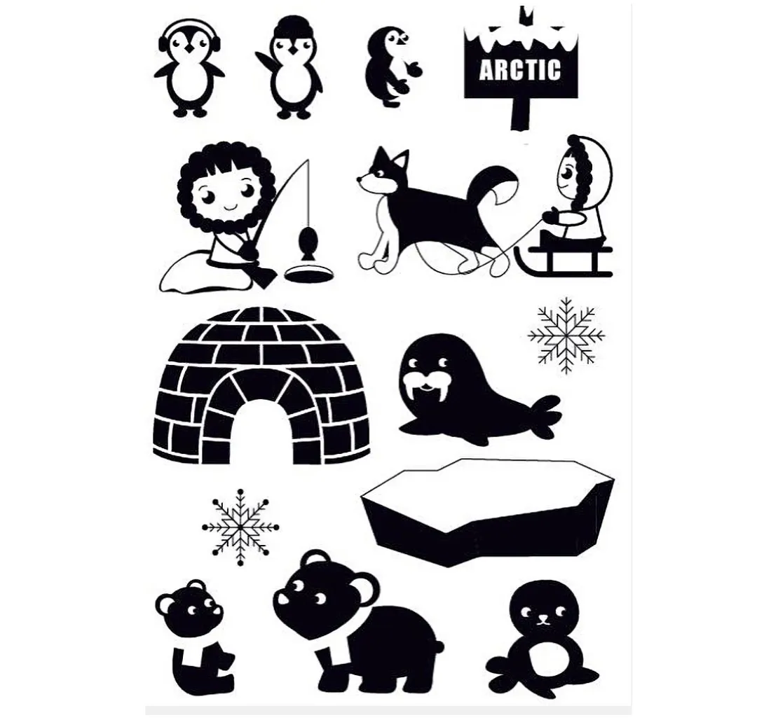 VBS Silikonstempel "Polarwelt"
