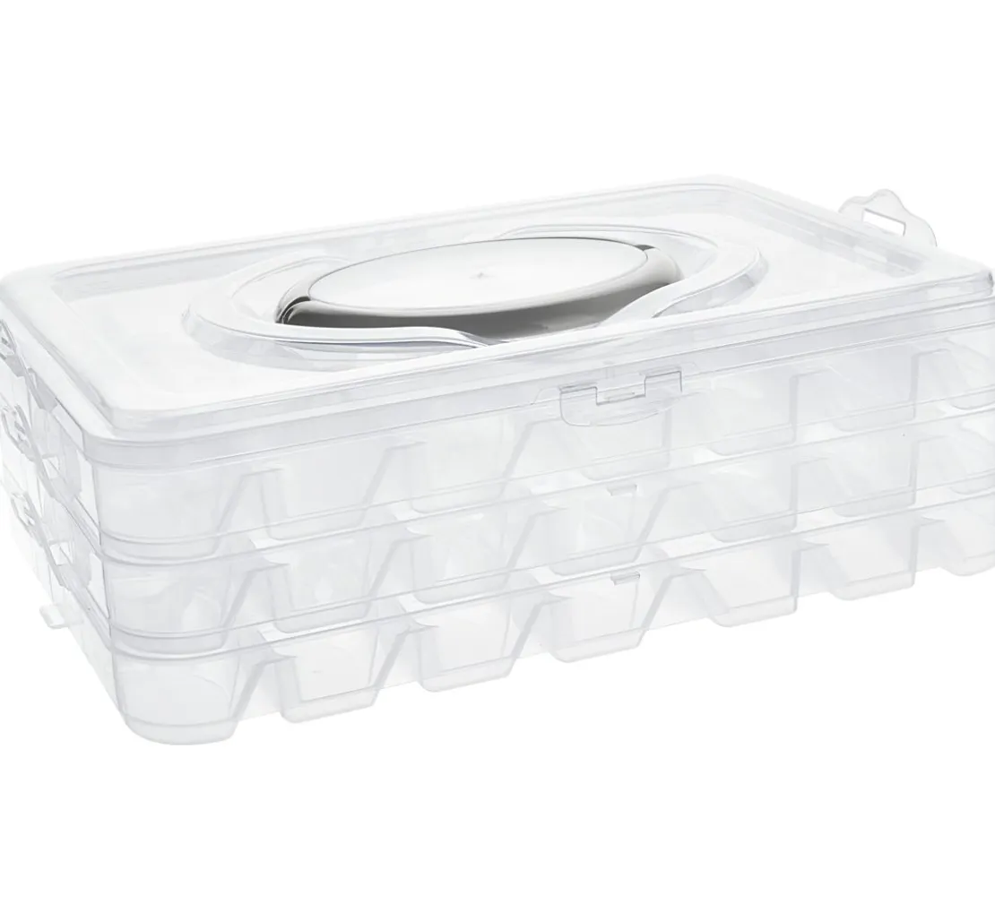 VBS Stapel-Sortierbox mit 3 x 21 Fächern