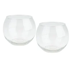VBS Teelichtglas "Bowl", Ø 10,5 cm, 2 Stück