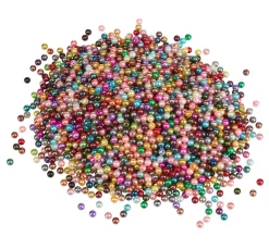 VBS Wachsperlen "Bunter Mix", Ø 6 mm, 250 g
