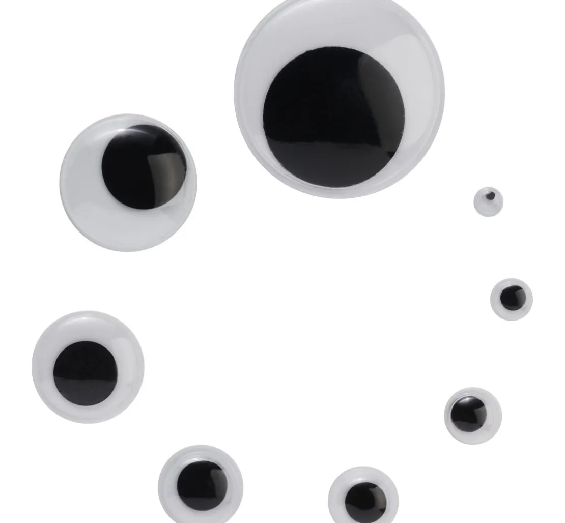 VBS Wackelaugen zum Aufkleben "Rund",16 mm, 800 Stück