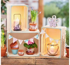 VBS Windlicht-Glas mit Kordel